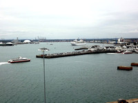 On 24 June 2011, Queen Mary 2 moves out into Southampton Water