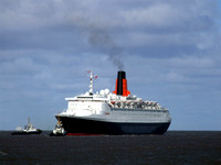 QE2's farewell to Liverpool 3 October 2008